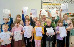 Literkowa zabawa w klasach pierwszych.