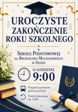  Zakończenie zajęć w roku szkolnym 2025/2026